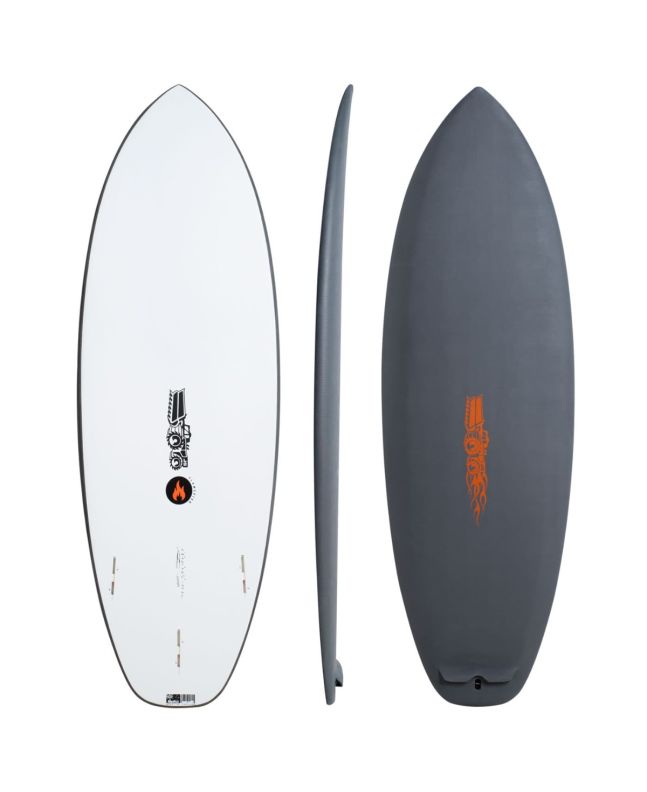 Tabla de Surf Softboard JS Industries Flame Fish 5'8" Gray Squash Tail