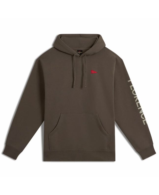 Sudadera Florence Marine X Burgee Hoodie color marrón Pumice con logo y capucha para hombre