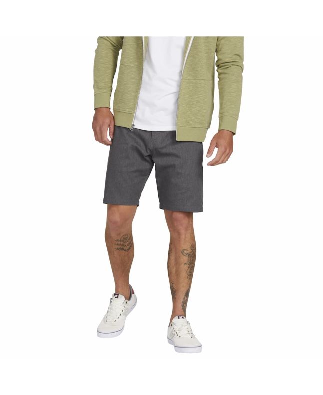 Hombre con pantalón corto Volcom Frickin Modern Stretch 19' Charcoal Heather