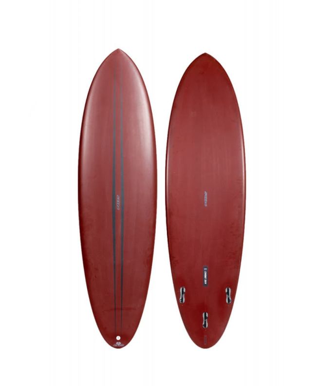 Tabla de Surf Classic Funboard Pukas Axel Lorentz La Côte 6'8" 44,42L Marrón