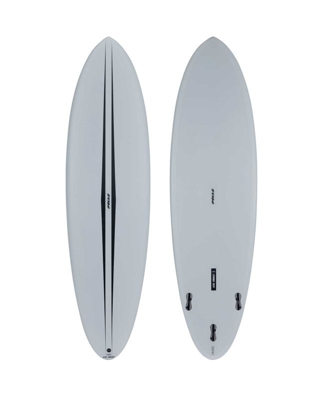 Tabla de Surf Funboard Classic Pukas Axel Lorentz La Côté 7'0" 49,2 Litros gris 
