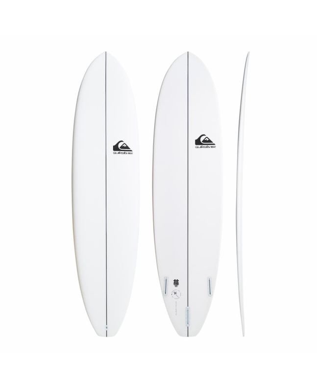 Tabla de Surf Funboard Quiksilver Break 8'0" x 21 1/2" x 2 7/8" 57,6 Litros blanca