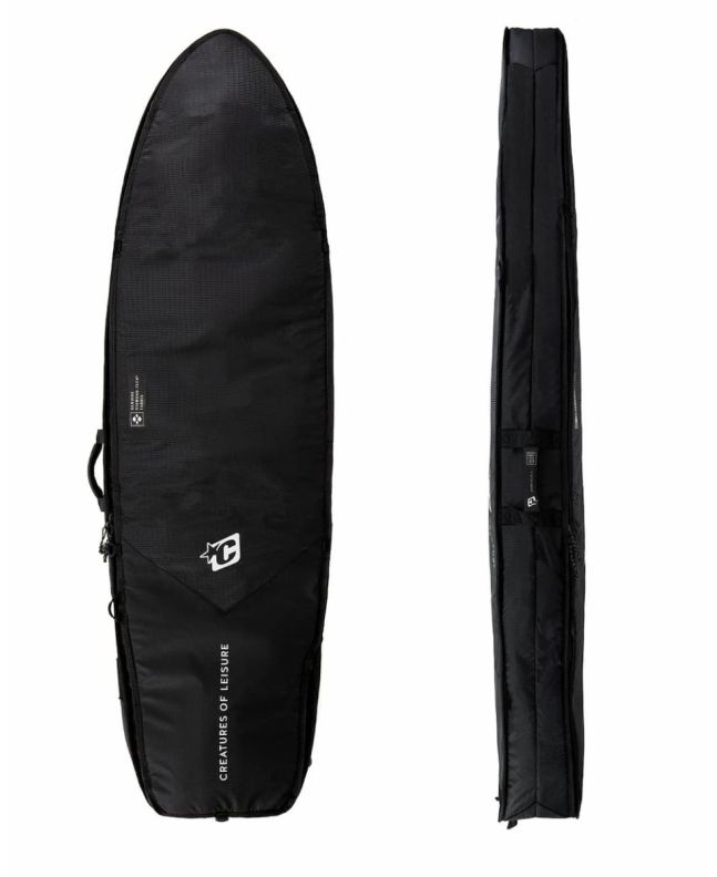 Funda surf Creatures Fish Double DT2.0 6'3 Black/Silver para transportar dos tablas fish
