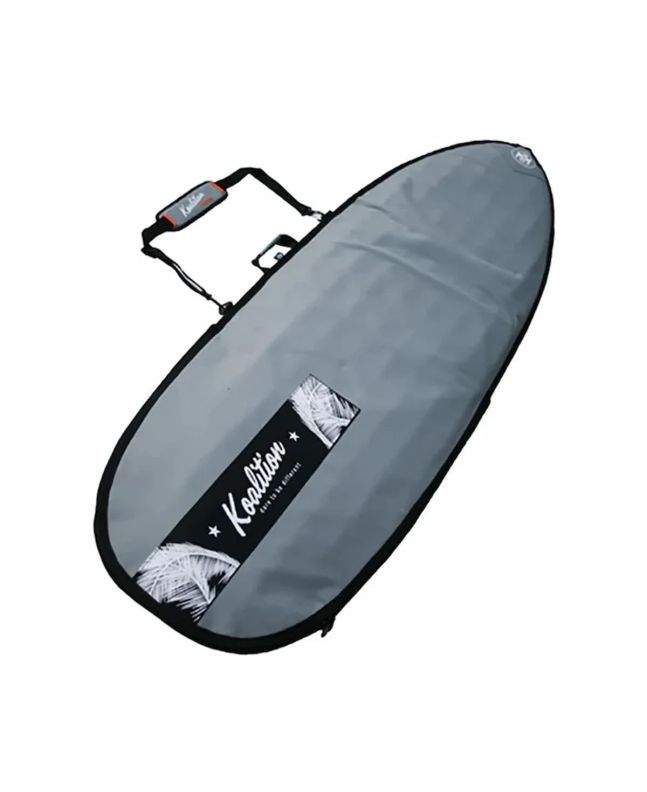 Funda de surf Koalition Day Bag Hybrid 7'2 Gris Waikiki acolchada para tabla híbrida