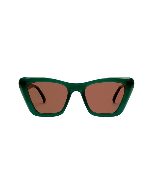 Gafas de sol I-SEA Daisy en color verde Kale con lentes naranjas polarizadas para mujer