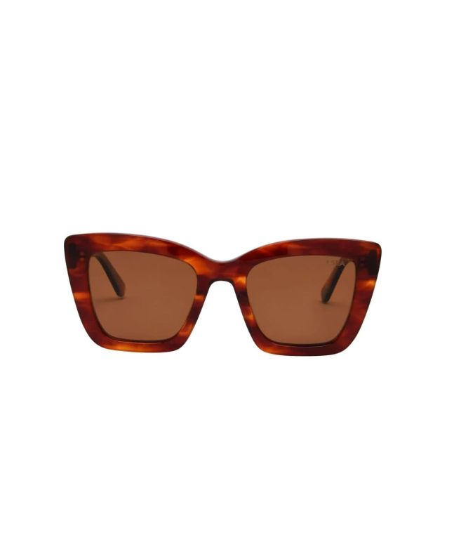 Gafas de sol I-SEA Harper color ámbar con lentes marrones polarizadas para mujer