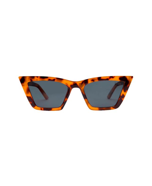 Gafas de sol I-SEA Rosey para mujer en color tortoise con lentes polarizadas smoke