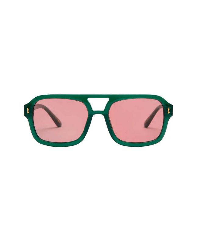 Gafas de sol polarizadas I-SEA Royal color verde kale y naranja mandarina para mujer