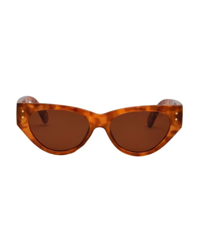 Gafas de sol I-SEA Carly Havana con montura carey y lentes marrones polarizadas para mujer