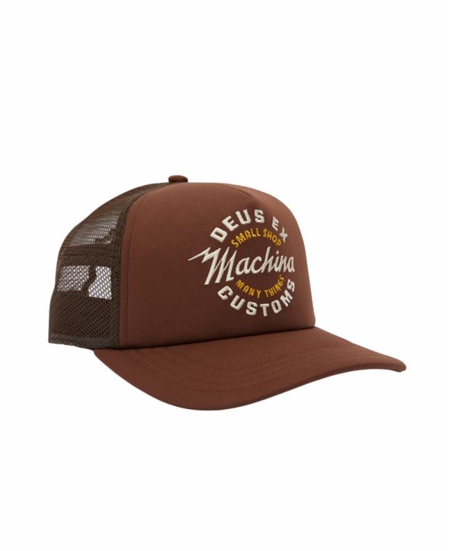 Gorra de malla Deus Ex Machina Amped Circle Chocolate