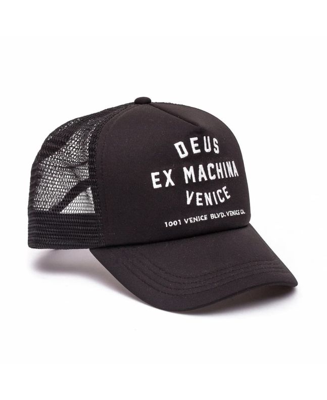 Gorra Deus Ex Machina Venice Address Trucker negra