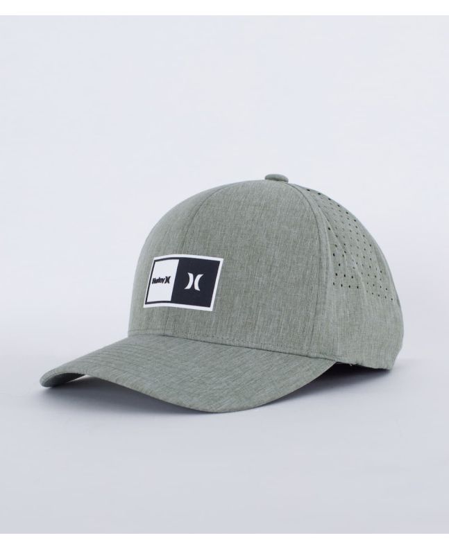 Gorra de ajuste elástico Hurley Phantom Natural Verde Vintage para hombre
