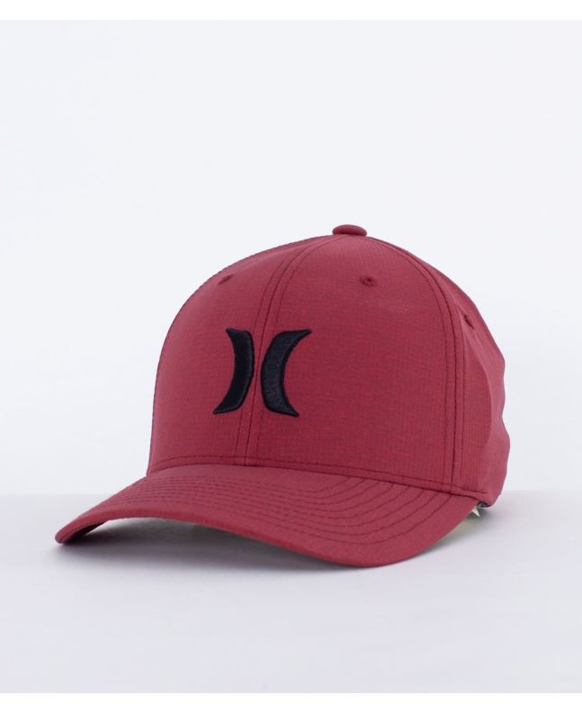 Gorra de ajuste elástico resistente al agua Hurley Phantom Resist roja para hombre
