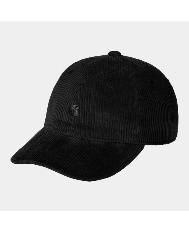 Gorra de pana Carhartt WIP Harlem Cap negra Unisex