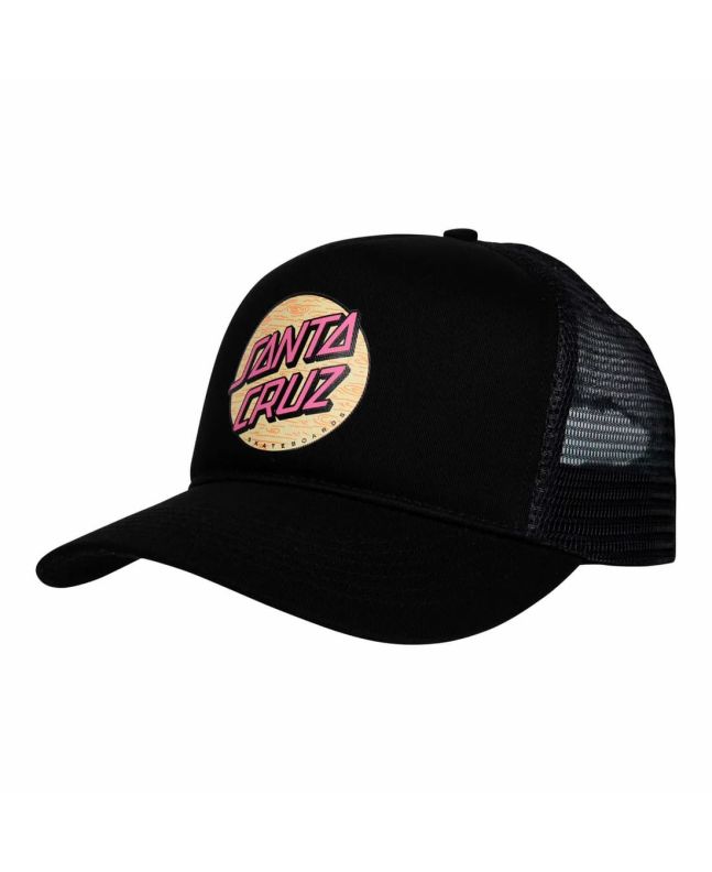 Gorra de malla Santa Cruz Wagon Dot Negra