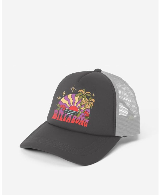 Gorra Trucker Billabong Across Waves Black Pebble para mujer