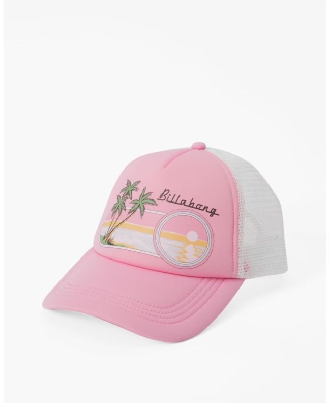 Gorra Trucker Billabong Across Waves Pink Wink rosa para mujer