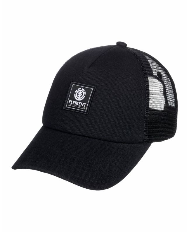Gorra de malla Element Icon Mesh Trucker negra para hombre