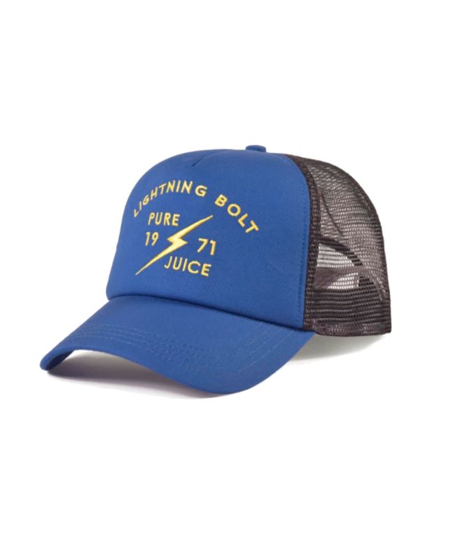 Gorra de malla Lightning Bolt Pure Juice Trucker Hat Azul Unisex