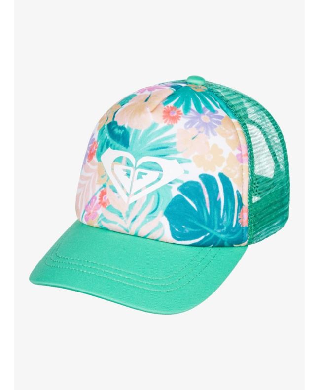 Gorra de malla Roxy Sweet Emotion Verde para niña 2 a 7 años