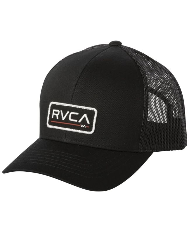 Gorra trucker Rvca Ticket III negra para hombre