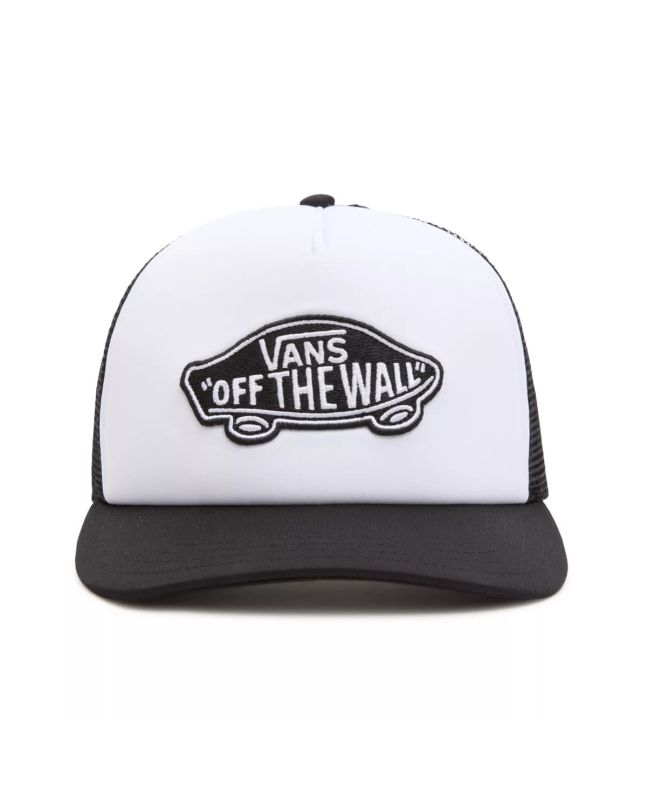 Gorra Trucker Vans Classic Patch negra y blanca para hombre