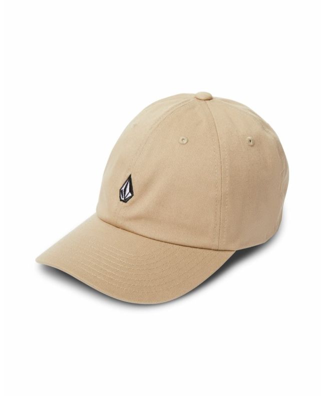 Gorra Volcom Full Stone Adj color Khaki para hombre con logo bordado en la parte delantera