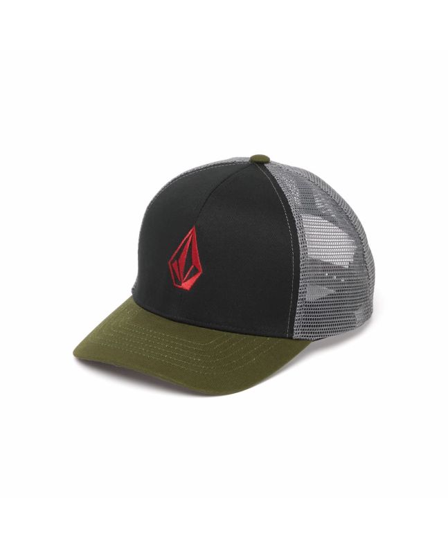 Gorra tipo camionero Volcom Full Stone Cheese Crimson para niño