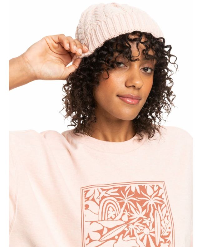 Mujer con gorro de punto Roxy Beloved Sunset Rosa