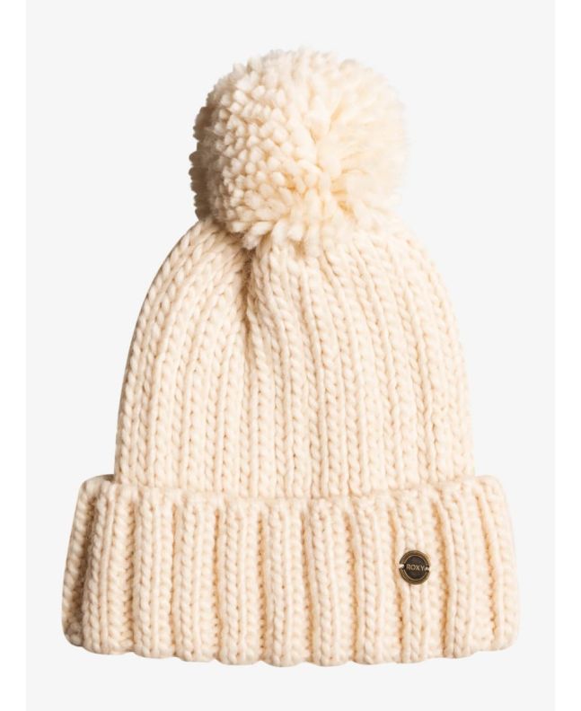 Gorro de punto Roxy Traffic Jam Girl Tapioca para niñas de 2 a 7 años