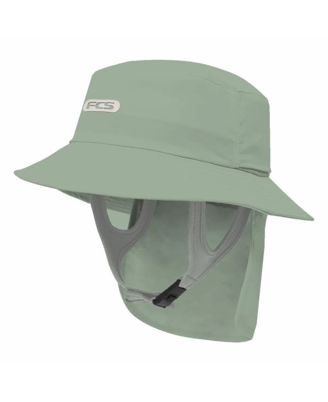 Gorro de pescador para surf FCS Essential Surf Bucket Hat verde Unisex