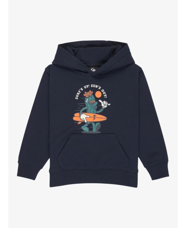 Sudadera con capucha Quiksilver Boys Graphics azul marino para niño