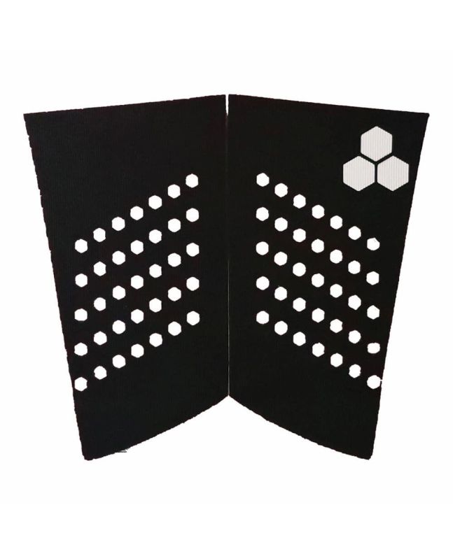 Grip de surf Channel Islands Fish Flat Pad Negro 2 piezas