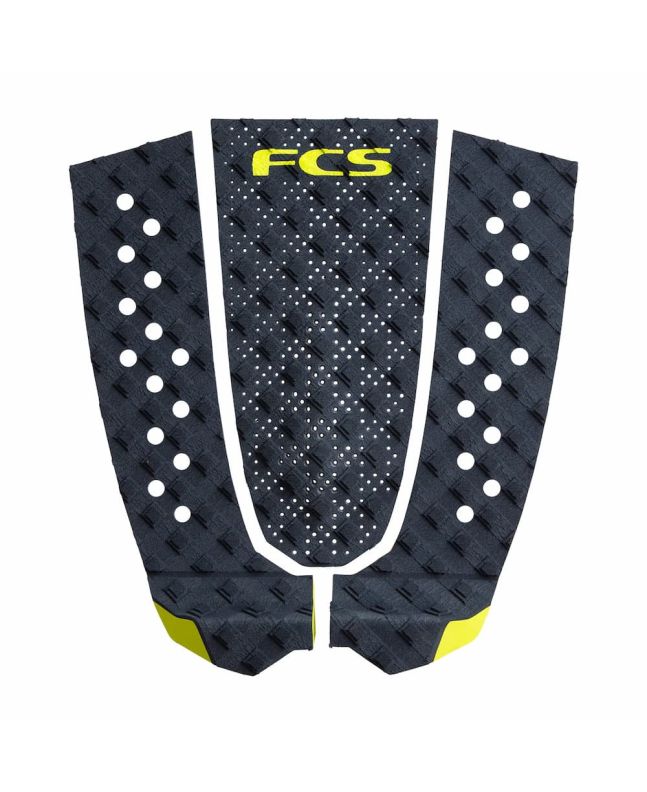 Grip para tabla de surf FCS T-3 Midnight Acid Tail Pad 3 piezas