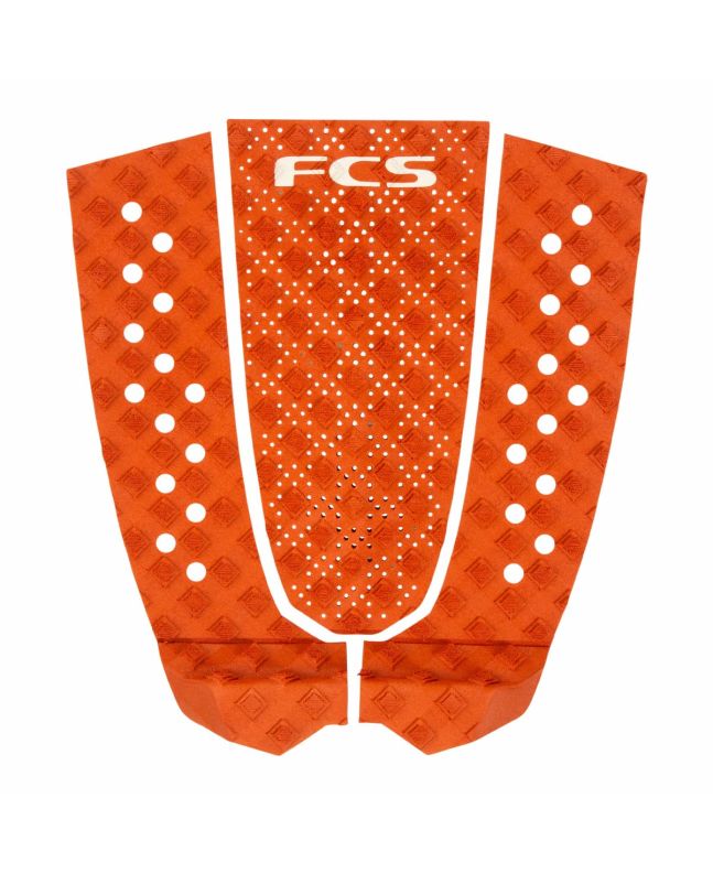 Grip para tabla de surf FCS T-3 Eco Traction Picante Tail Pad 3 piezas