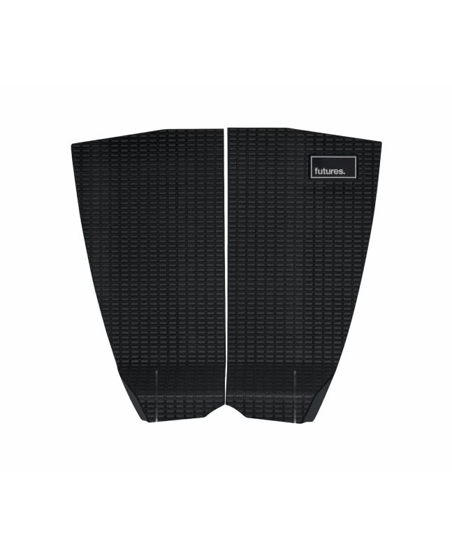 Grip de surf Futures Wildcat negro – tail pad 2 piezas sin arco 