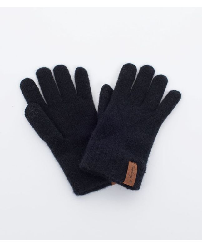 Guantes de punto Hurley Woven Knit Negros para mujer