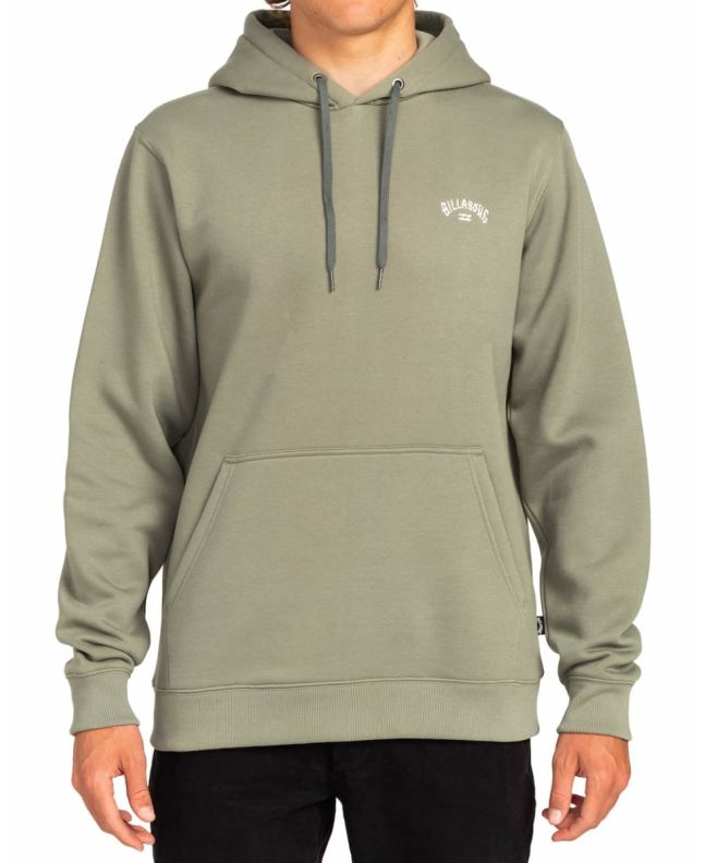 Hombre con sudadera polar de capucha Billabong Arch Sage verde