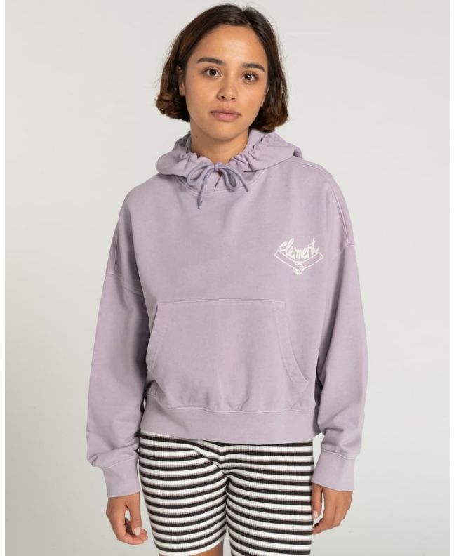 Mujer con sudadera de capucha Element Collab Lavanda
