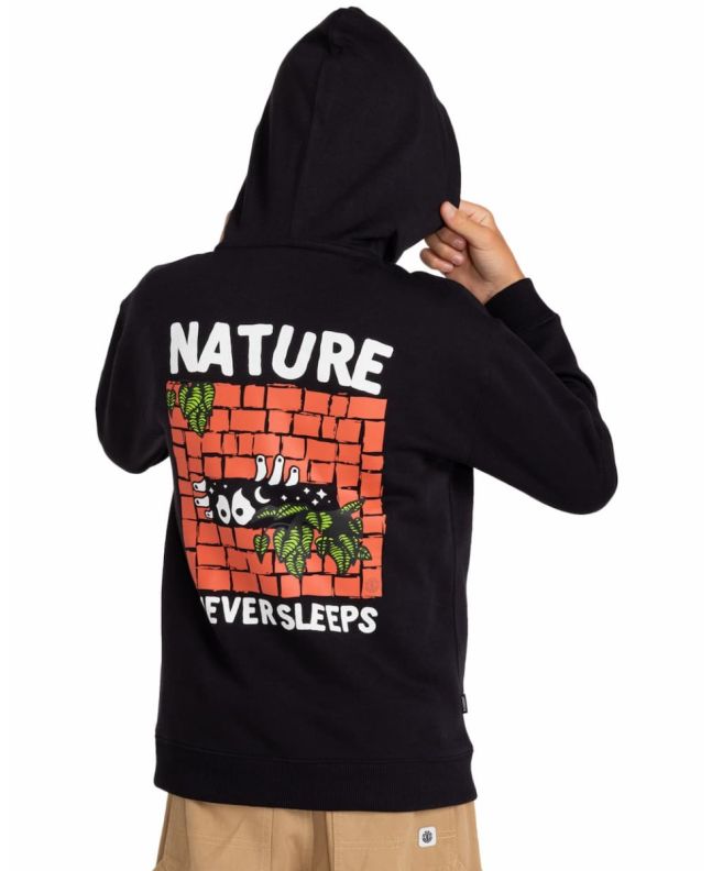 Niño con Sudadera de capucha Element Never Youth Negra 