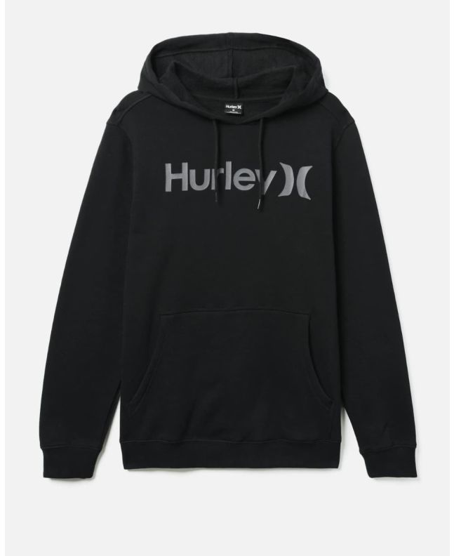 Sudadera con capucha Hurley One and Only Solid Summer Negra para hombre