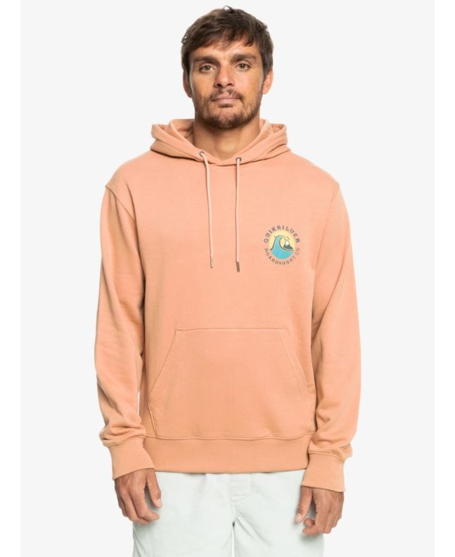 Hombre con Sudadera de capucha Quiksilver QS Bubble Stamp Crema