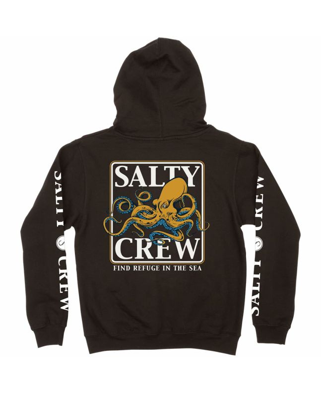 Sudadera con capucha Salty Crew Ink Slinger Boys negra para niño