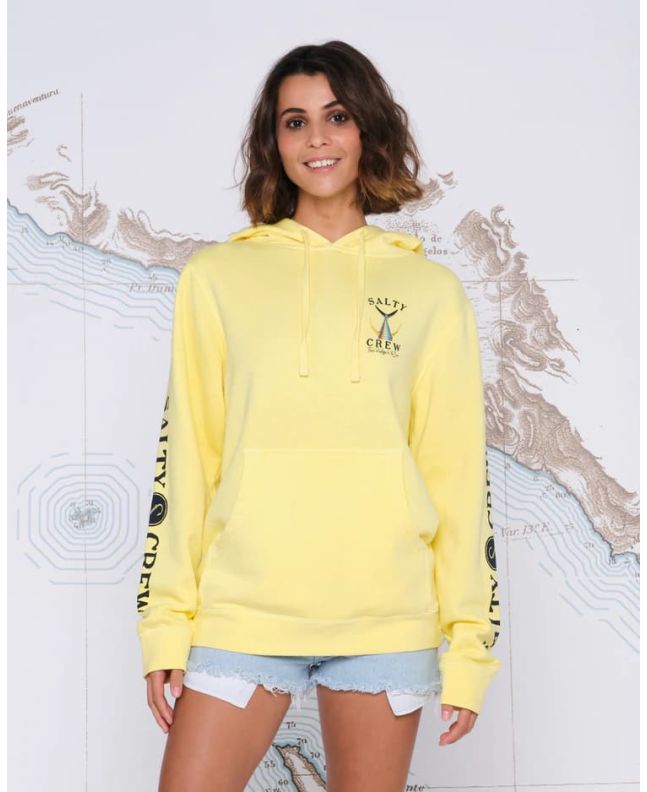 Mujer con Sudadera con capucha Salty Crew Tailed Boyfriend Hoody amarilla
