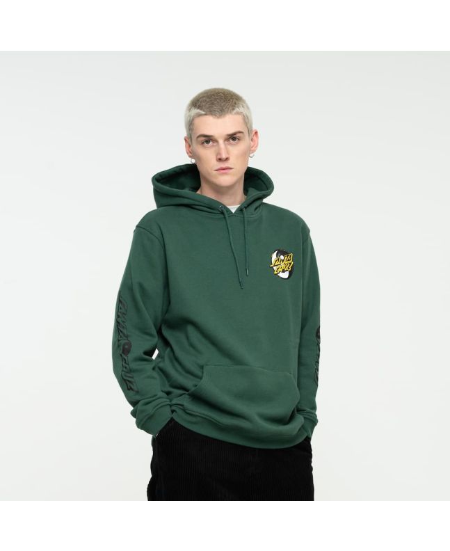 Hombre con Sudadera de capucha Santa Cruz Yin Yang Dot Verde