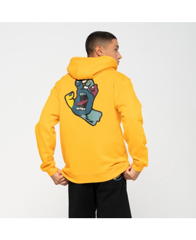 Hombre con sudadera de capucha Santa Cruz Screaming Hand Fusion Naranja