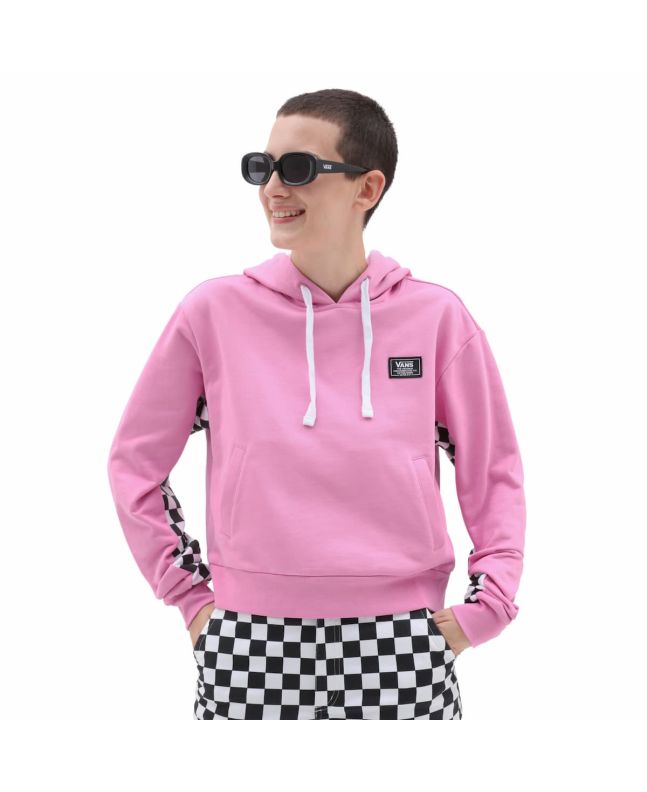 Mujer con sudadera sin cierre con capucha Vans Boom Boom Check It Rosa