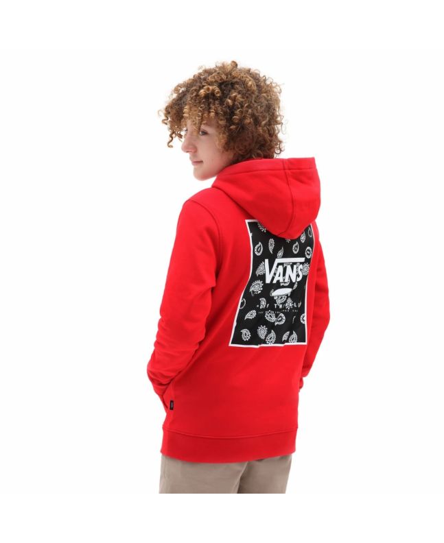 Niño con Sudadera de capucha Vans By Print Box Back Roja