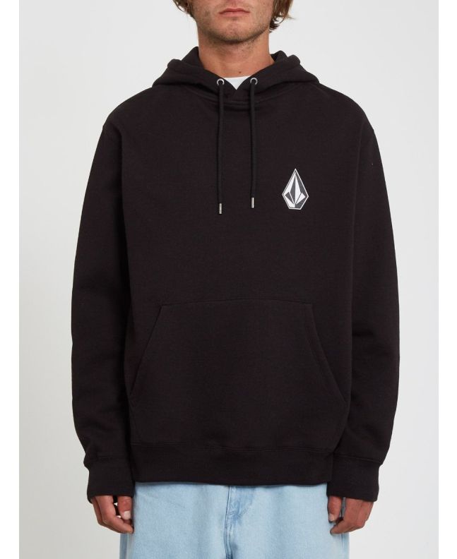Hombre con sudadera de capucha Volcom Iconic Stone negra