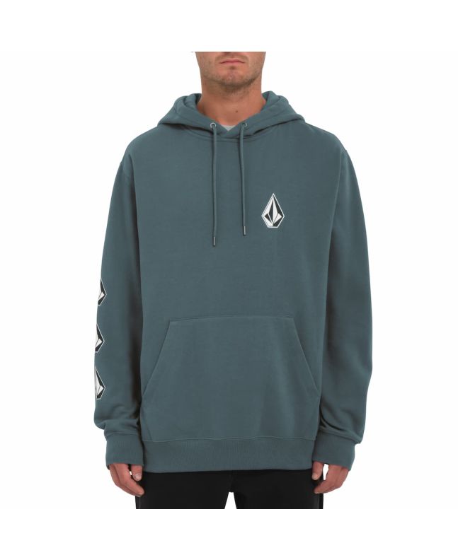 Hombre con sudadera de capucha Volcom Iconic Stone Dark Slate